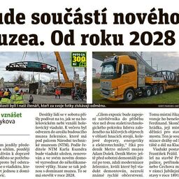 17. dubna 2023 - Bude součástí nového muzea. Od roku 2028